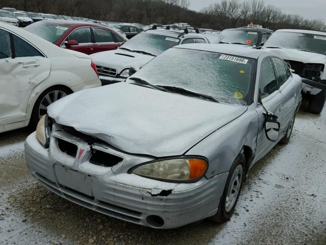 1G2NF52E82C314477 - 2002 PONTIAC GRAND AM S SILVER photo 2