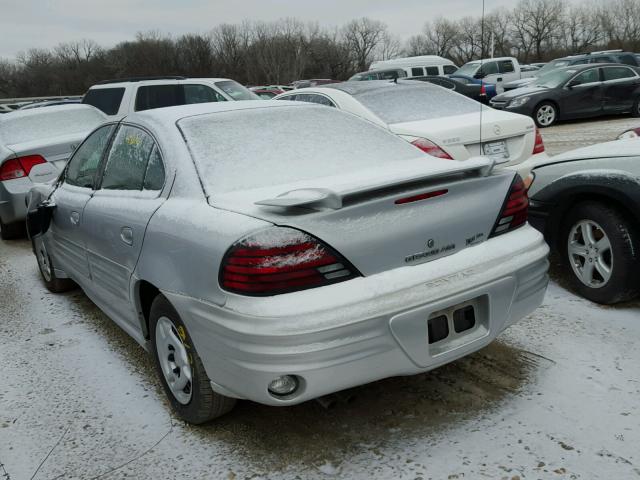 1G2NF52E82C314477 - 2002 PONTIAC GRAND AM S SILVER photo 3