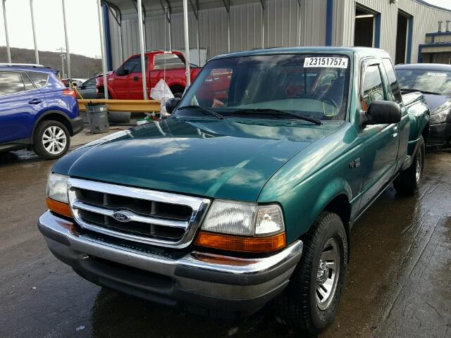 1FTYR14U3WPB22539 - 1998 FORD RANGER SUP GREEN photo 2