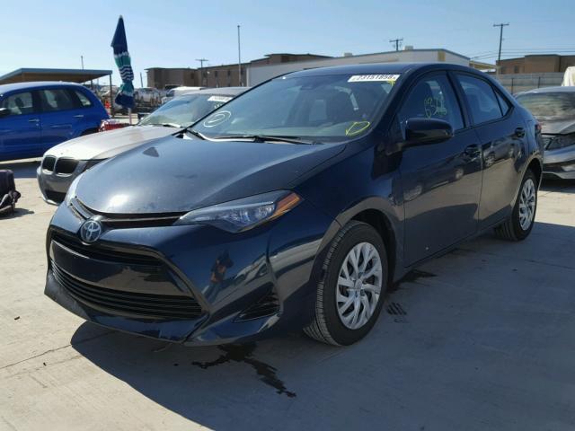 5YFBURHE8HP603040 - 2017 TOYOTA COROLLA L BLUE photo 2