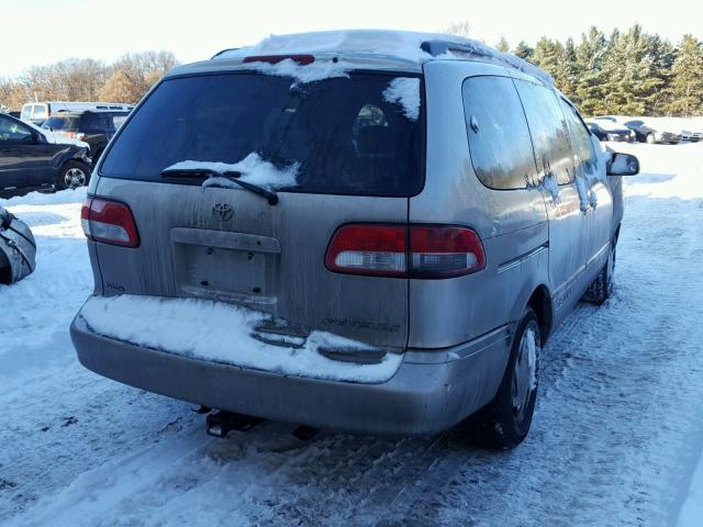 4T3ZF13C31U372995 - 2001 TOYOTA SIENNA LE SILVER photo 4