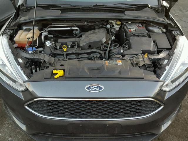 1FADP3E27GL301601 - 2016 FORD FOCUS S CHARCOAL photo 7