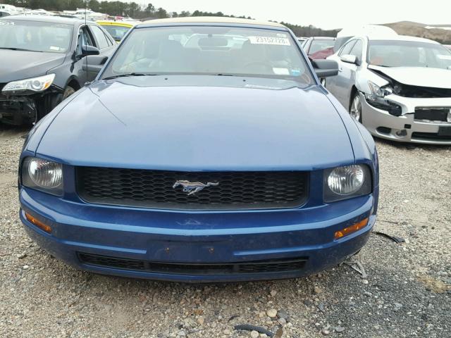 1ZVHT84N285206933 - 2008 FORD MUSTANG BLUE photo 9