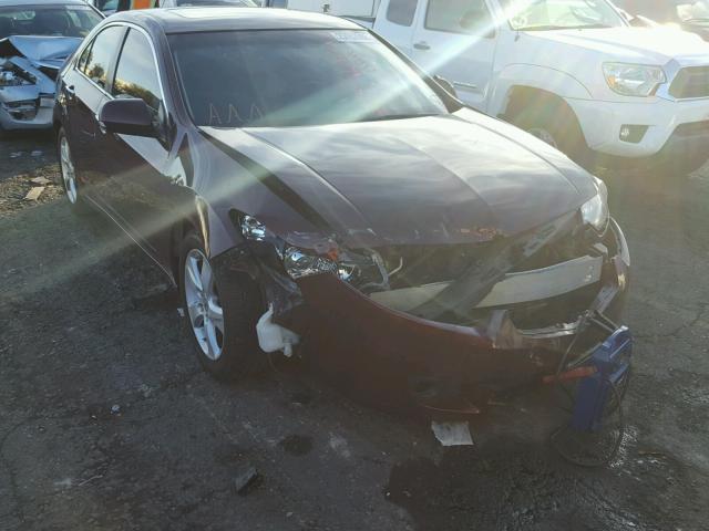 JH4CU2F62AC039048 - 2010 ACURA TSX BURGUNDY photo 1