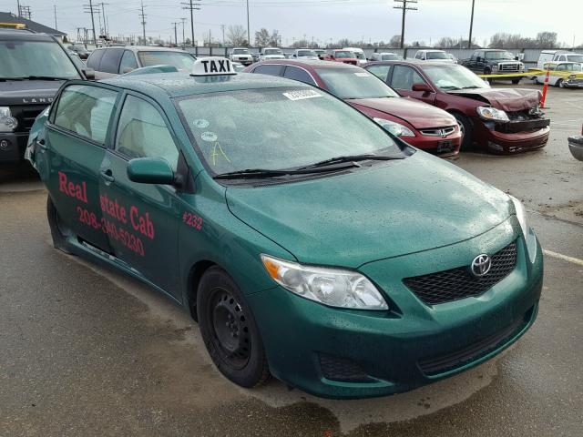 1NXBU4EEXAZ187763 - 2010 TOYOTA COROLLA BA GREEN photo 1