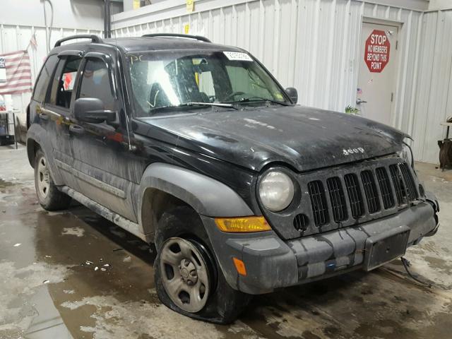 1J4GL48K06W260045 - 2006 JEEP LIBERTY SP GRAY photo 1