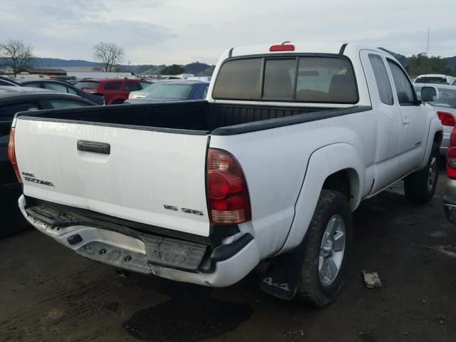 5TEUU42N57Z382316 - 2007 TOYOTA TACOMA ACC WHITE photo 4