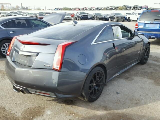 1G6DV1EP4B0123983 - 2011 CADILLAC CTS-V CHARCOAL photo 4