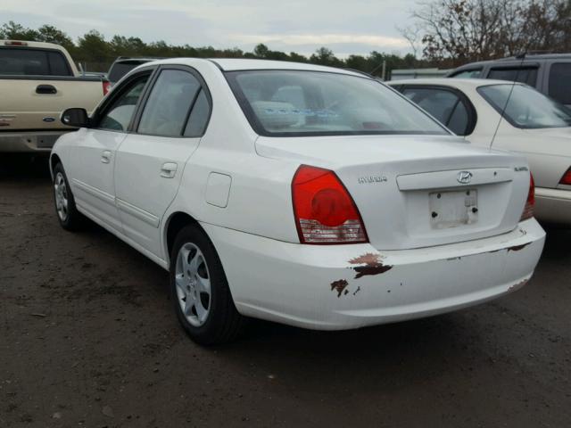 KMHDN46D45U975519 - 2005 HYUNDAI ELANTRA GL WHITE photo 3