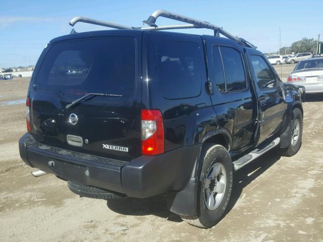 5N1ED28T74C669404 - 2004 NISSAN XTERRA XE BLACK photo 4