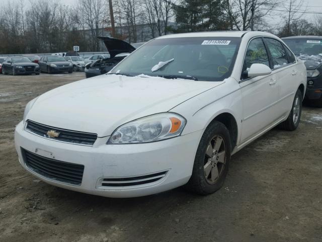 2G1WT58N879261447 - 2007 CHEVROLET IMPALA LT WHITE photo 2