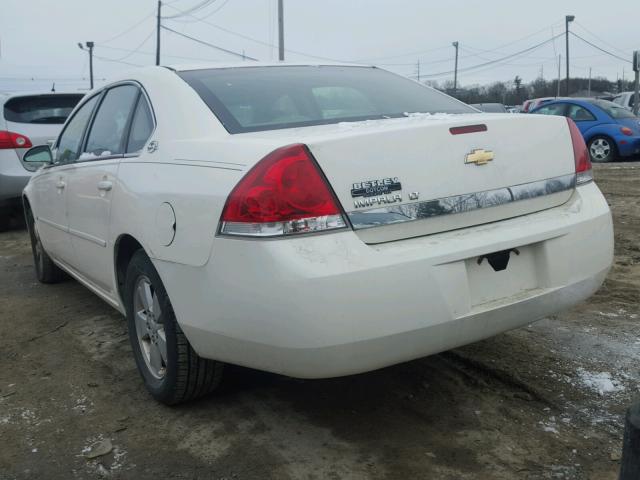 2G1WT58N879261447 - 2007 CHEVROLET IMPALA LT WHITE photo 3