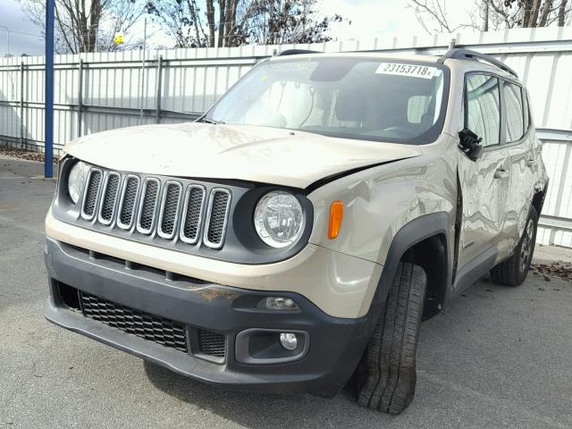 ZACCJBBH8FPC35791 - 2015 JEEP RENEGADE L TAN photo 2