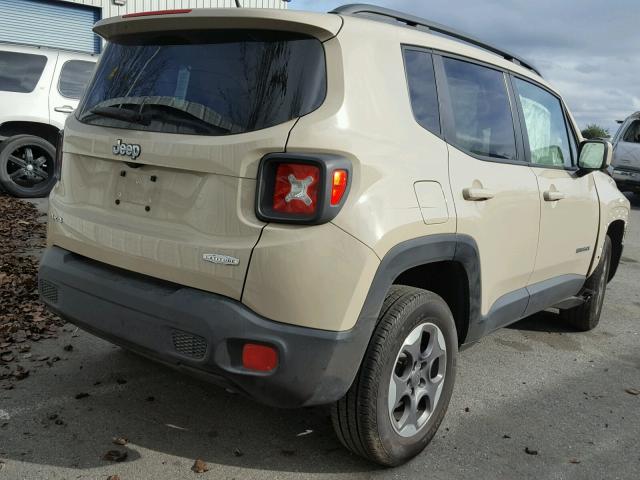 ZACCJBBH8FPC35791 - 2015 JEEP RENEGADE L TAN photo 4