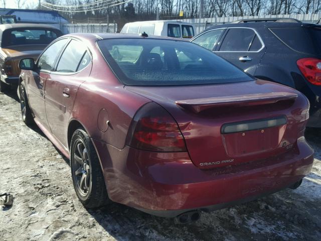 2G2WR524641146401 - 2004 PONTIAC GRAND PRIX Tünd qırmızı foto 3