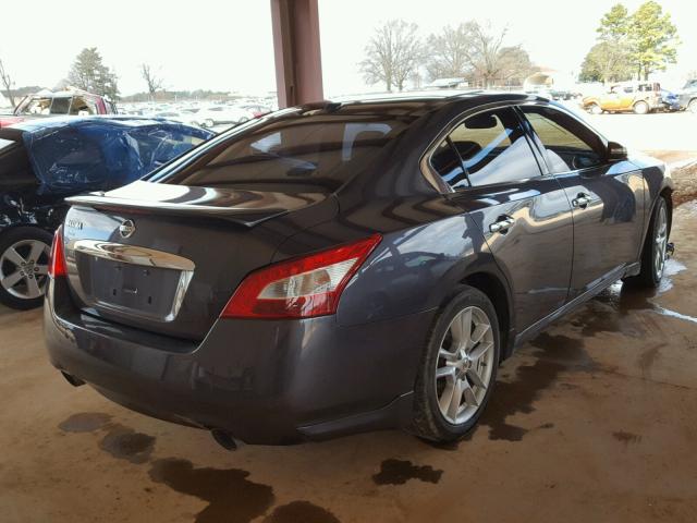 1N4AA5AP9AC846630 - 2010 NISSAN MAXIMA S GRAY photo 4