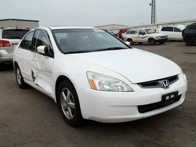 1HGCM56845A060345 - 2005 HONDA ACCORD EX WHITE photo 1