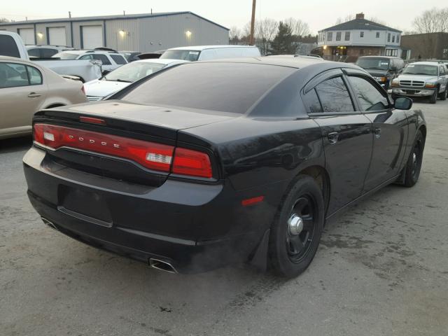 2C3CDXAT2CH285307 - 2012 DODGE CHARGER PO BLACK photo 4