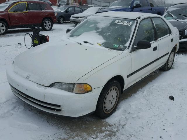 1HGEG8658RL038821 - 1994 HONDA CIVIC LX WHITE photo 2