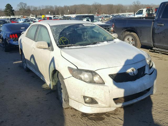 1NXBU40E09Z152698 - 2009 TOYOTA COROLLA BA WHITE photo 1