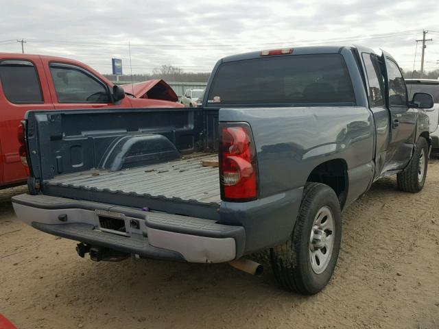 1GCEC19X17Z184342 - 2007 CHEVROLET SILVERADO BLUE photo 4