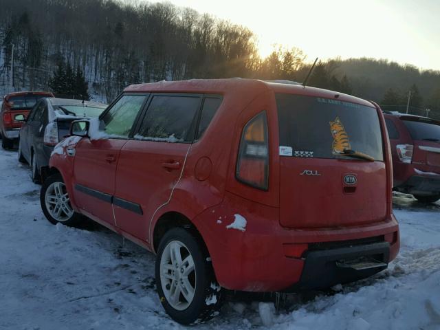 KNDJT2A23B7222372 - 2011 KIA SOUL + RED photo 3