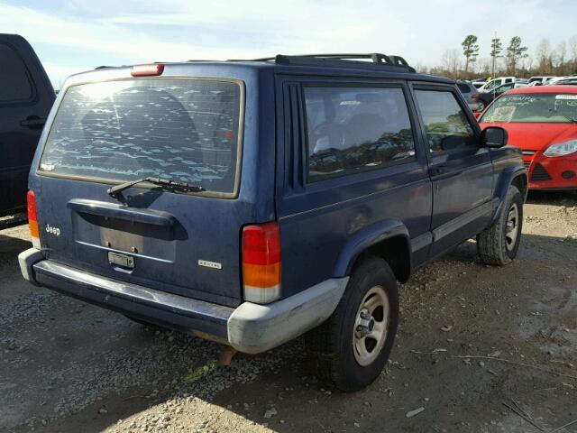 1J4FT47S91L567933 - 2001 JEEP CHEROKEE S BLUE photo 4