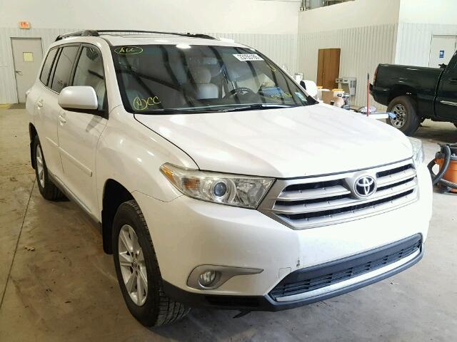 5TDZK3EH8BS040182 - 2011 TOYOTA HIGHLANDER WHITE photo 1