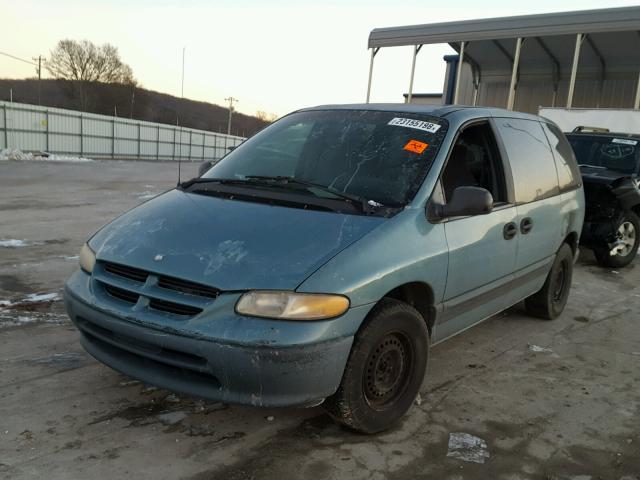 2B4GP4538WR822710 - 1998 DODGE CARAVAN SE BLUE photo 2