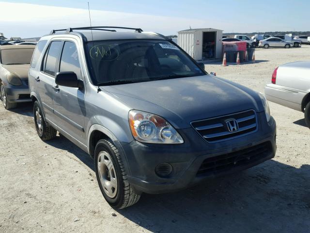 JHLRD68515C018983 - 2005 HONDA CR-V LX SILVER photo 1