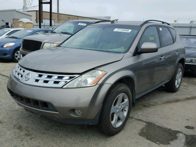 JN8AZ08W94W319794 - 2004 NISSAN MURANO SL GOLD photo 2