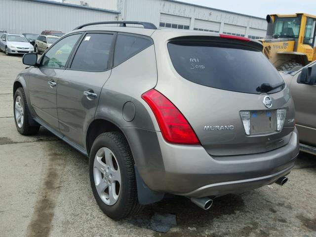 JN8AZ08W94W319794 - 2004 NISSAN MURANO SL GOLD photo 3