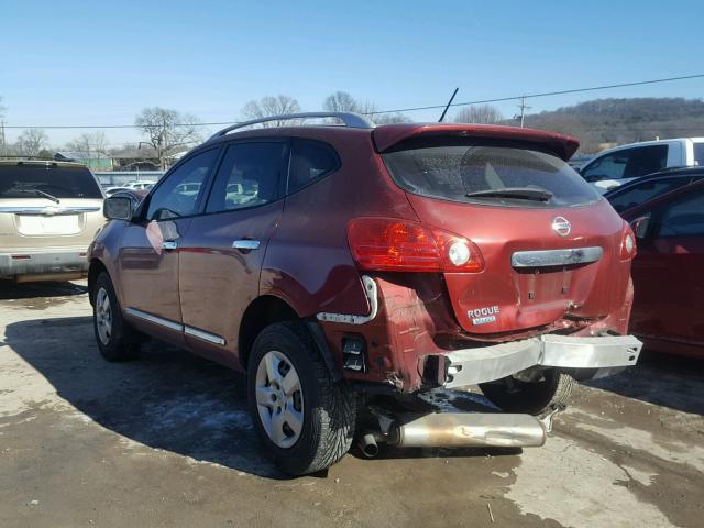 JN8AS5MT6EW604208 - 2014 NISSAN ROGUE SELE RED photo 3