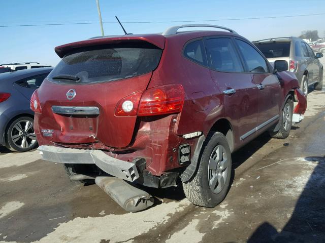 JN8AS5MT6EW604208 - 2014 NISSAN ROGUE SELE RED photo 4