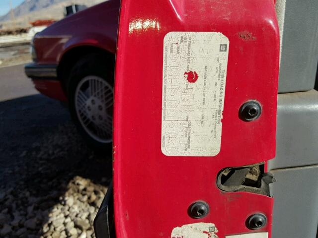 1G2JB34K9L7552446 - 1990 PONTIAC SUNBIRD LE RED photo 10