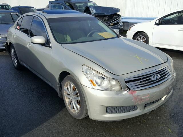 JNKBV61E27M707724 - 2007 INFINITI G35 GOLD photo 1