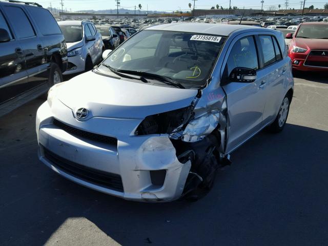 JTKKU4B42B1011317 - 2011 TOYOTA SCION XD SILVER photo 2