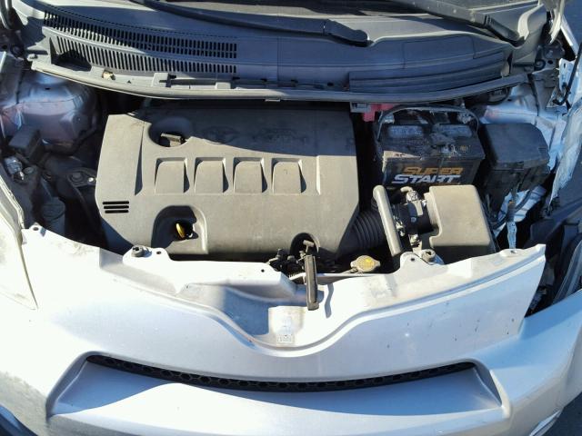 JTKKU4B42B1011317 - 2011 TOYOTA SCION XD SILVER photo 7