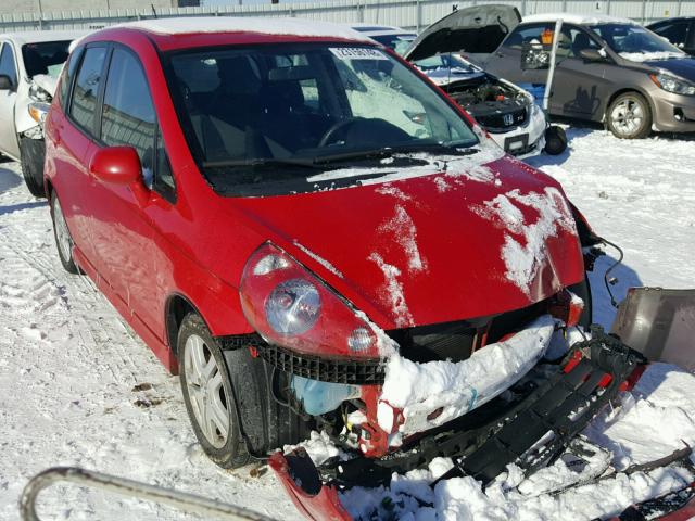 JHMGD37617S053057 - 2007 HONDA FIT S RED photo 1