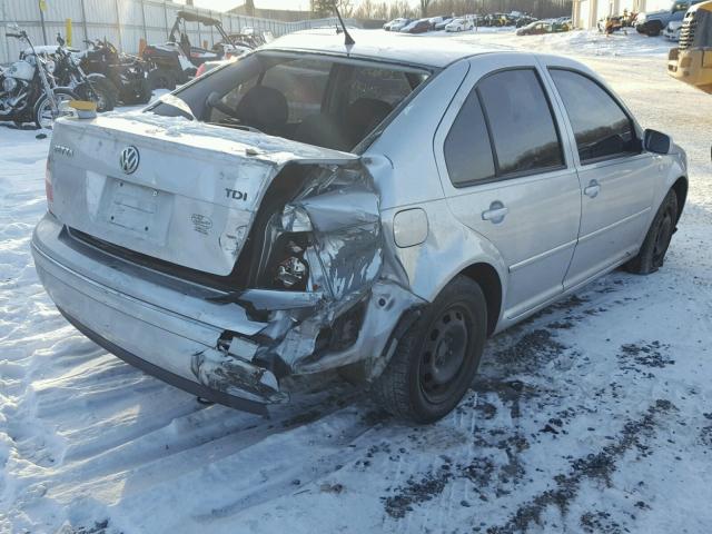 3VWSR69M94M054906 - 2004 VOLKSWAGEN JETTA GLS SILVER photo 4