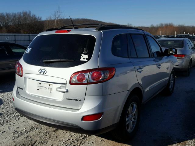 5NMSG3AB2AH348485 - 2010 HYUNDAI SANTA FE G SILVER photo 4