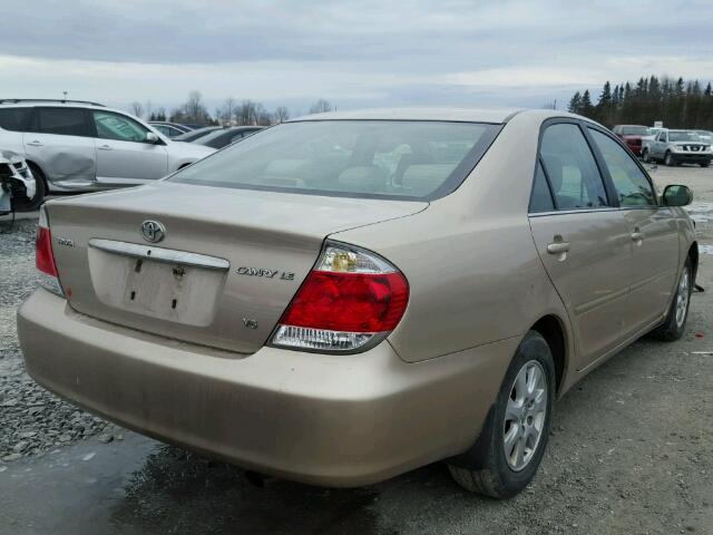 4T1BF32K75U592421 - 2005 TOYOTA CAMRY LE BEIGE photo 4