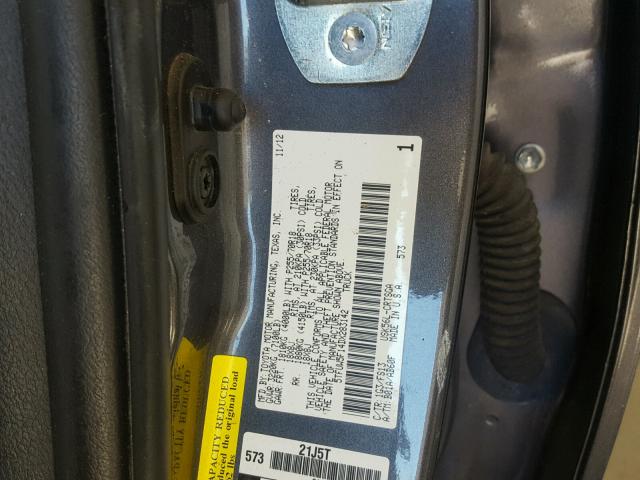 5TFUW5F14DX283142 - 2013 TOYOTA TUNDRA DOU GRAY photo 10