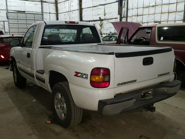 1GCEK14T4YZ105576 - 2000 CHEVROLET SILVERADO WHITE photo 3