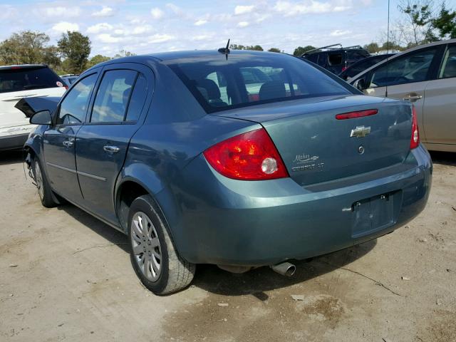 1G1AT58HX97177171 - 2009 CHEVROLET COBALT LT GREEN photo 3