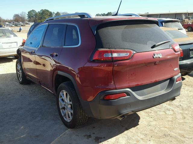 1C4PJLCS1EW105919 - 2014 JEEP CHEROKEE L BURGUNDY photo 3