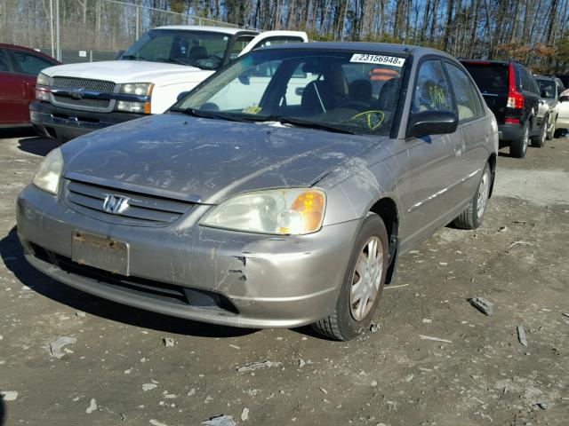 2HGES16503H573426 - 2003 HONDA CIVIC LX BEIGE photo 2