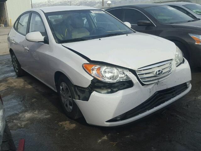 KMHDU4ADXAU855549 - 2010 HYUNDAI ELANTRA BL WHITE photo 1