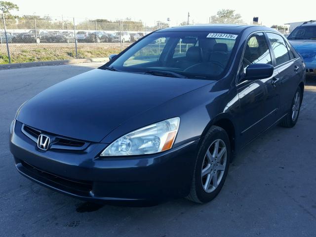 1HGCM66544A098118 - 2004 HONDA ACCORD EX BLUE photo 2