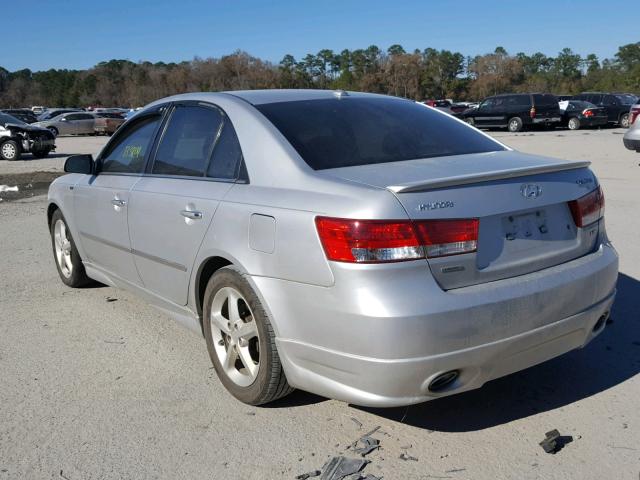 5NPEU46F57H244740 - 2007 HYUNDAI SONATA SE SILVER photo 3